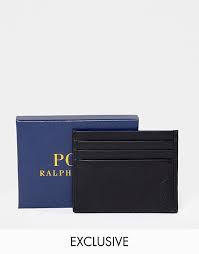 You can let someone you love shop some chic designer fashion without the price tag to match by knocking digits off with a digital gift card from ralph lauren. Polo Ralph Lauren Classic Leather Card Holder In Black Exclusive At Asos Asos