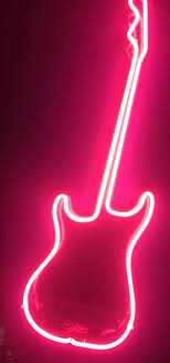 Aesthetic aesthetics amino collage pm1 narvii vibe purple vaporwave cave quote golden sky wallpapers. Vintage Neon Guitar Hot Pink 1817145032
