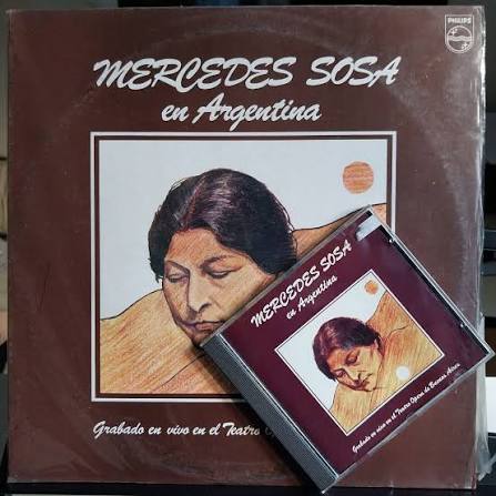 Album doble en vinilo de #MercedesSosa Mercedes Sosa En Argentina edición  de época 1982 Ind Arg Arreglos y direccion musical: José Luis Castiñeira de  Dios Management: Daniel Grinbank El album documenta los