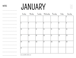 Free weekly printable 2021 calendars templates in pdf formats. January 2021 Printable Calendar