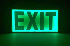 Excited To Share This Item From My Etsy Shop Exit Light Box Light Up Exit Sign Cool Lighting Green Light Dark Green Aesthetic Exit Sign Green Led Lights
