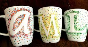 Tasse Personnalisee Idees Creatives Pois Multicolores Tasses Personnalisees Craft Diy Noel