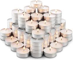Amazon Com Montopack Unscented Tea Lights Candles In Bulk 100 White Smokeless Dripless Long Lasting Paraffin Tea Candles Small Votive Mini Tealight Candles For Home Pool Shabbat Weddings Emergencies