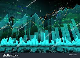 Stock Market Or Forex Trading Graph In Graphic Double Exposure Concept Suitable For Financial Investment Or Econom Stock Market Double Exposure Economic Trends