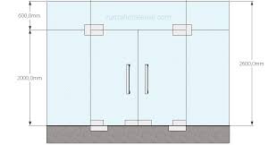 Kaca partisi 12mm tempered pintu kaca 12mm tempered kaca kantor: Analisa Harga Pintu Kaca Frameless Rumah Material