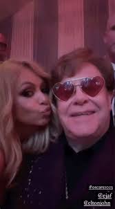 Oscar 2023: Eugenio López y Paulina Rubio en la divertida fiesta de Elton  John
