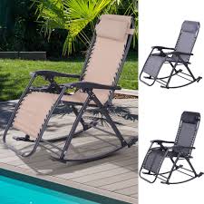 With the addition of its wide seat and incredible build, it is a tough one to beat. Zero Gravity Recliner Lounge Chair Patio Rocker Home Outdoor Napping Cup Holder Swing Chair Patio Garden Furniture