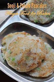 Yummy Tummy Sooji Potato Pancakes Recipes Finger Food Recipes For Babies Breakfast Recipes Easy Baby Food Recipes Tiffin Recipe