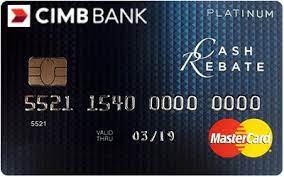 Anda boleh pilih untuk buat bayaran semula dari 6 hingga 12 bulan dengan caj kadar faedah yang. Cimb Cash Rebate Platinum Credit Card By Cimb Bank