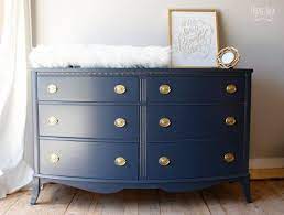 Pin By Hannah Southard On Turquoise Cobalt Blue Interiors Furniture Inspiration Bow Front Dressers Redo Furniture