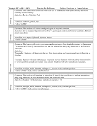 Week Of 11 10 14 11 14 14 Teacher Dr Robinson Subject