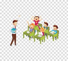 Choose from 520+ cartoon teacher graphic resources and download in the form of png, eps png images. Teacher And His Class Illustration Student Teacher Estudante Lesson Education School Friends Transparent Background Png Clipart Hiclipart