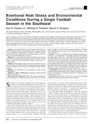 pdf exertional heat illness and environmental conditions