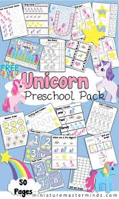 Unicorn Preschool Workbook And Activity Pack Preschool Workbooks Preschool Activity Preschool
