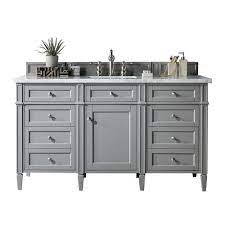 I want more of a natural, clean, spa look in my bathroom. James Martin Brittany 59 W X 23 D Urban Gray Bathroom Vanity Cabinet At Menards