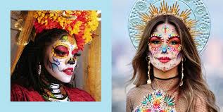 The artist painted this pattern by the bright and gorgeous sugar skulls used in the día de los muertos or day of the la catrina festivals in mexico. 17 Best Day Of The Dead Makeup Ideas Dia De Los Muertos Tutorials