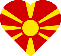 The flag of the republic of macedonia was selected on the basis of a public competition in 1995. Vector Country Flag Of North Macedonia Heart Vector World Flags