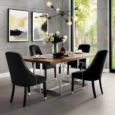 Aria Single Tuft Curve Nailhead Back Dining Chair In 2020 Dining Room Design Dining Chairs Luxury Dining Tables