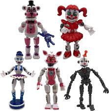 Buy Ewg Set Of 5 Pcs Five Nights At Freddy S Sister Location Halloween Toys Fnaf Movable Action Figures Doll Gift Kids Party Xmas Game Articulated Baby Birthday Cake Toppers 2021 Lightening 6