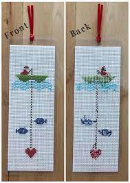 Find cross stitch bookmarks from a vast selection of books. Fishing Cross Stitch Bookmark Etsy Cross Stitch Bookmarks Cross Stitch Crochet Bookmark Pattern