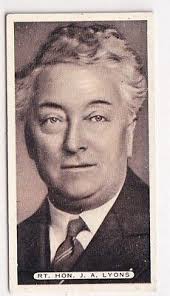 1937 BRITISH EMPIRE Photo Card JOSEPH LYONS Prime Minister of Australia