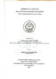 Sebelum konsili nicea diadakan oleh konstantinus, apakah sejak 19 bambang subandrijo, op.cit., hlm. Perdebatan Teologi Dalam Empat Konsili Oikumenis Studi Terhadap Kelahiran Konsep Trinitas Institutional Repository
