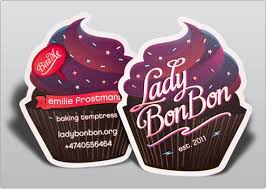 A little cupcake goes a long. Business Card Design Lady Bon Bon High End Graphic Design