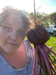 Feeding farm animals in Alberta winter