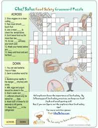 Food Safety Crossword Puzzle Food Safety Food Out Family Science