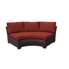Kathy ireland evening flannel couch slipcover. Kathy Ireland River Brook Curved Armless Sofa In Terracotta Ki043b Cas Terracotta