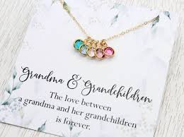 Birthstone Jewelry For Grandma Mother Necklace Birthstone Necklace Mother Of Three Etsy Birthstone Jewelry Mothers Birthstone Necklace Mothers Grandmother Necklace