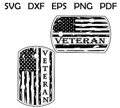 Dog Tags Svg Military Dog Tag Us Flag Cricut Silhouette Dog Tags Military Svg Dog Tags