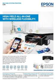 Drivers to easily install printer and scanner. Epson L355