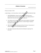 However they cannot draft legal documents for you. Affidavit Of Execution Canada Legal Templates Agreements Contracts And Forms