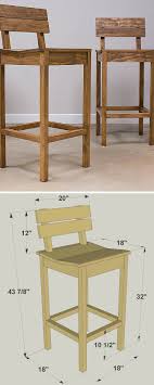 Wood Profits These Tall Pub Chairs Look Great Whether You Have Them Sitting At A Counter Or Pair Them With A Pub Table Furniture Plans Pub Chairs Furniture