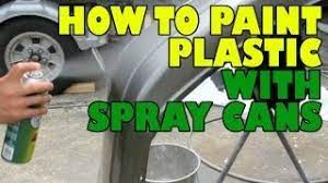 How To Paint Plastic With Spray Cans Youtube