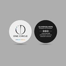 The fuel cards that speak your language. Circle Business Cards Design Round Business Card Design Service