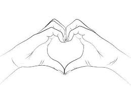 Hand Heart Giclee Print Martina Art Com In 2020 Easy Love Drawings Heart Hands Drawing Heart Art Print
