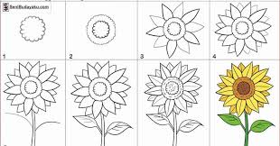 88 gambar kartun wanita hitam putih. Menggambar Sketsa Bunga Matahari Cara Menggambar Bunga Mawar Yang Mudah Dan Bagus