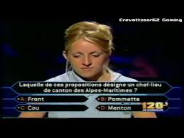 15 questions, de difficulté croissante, vous séparent du fameux 1 000 000 € et vous disposerez de 3 jokers (50/50, appel à un ami et avis du public) afin de vous aider à gravir les échelons. Qui Veut Gagner Des Millions Betisier Youtube