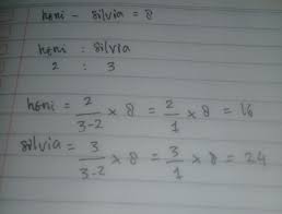 B atau a/b dengan b ≠ 0. Selisih Umur Heni Dan Silvia Yaitu 8 Tahun Perbandingan Umur Heni Dan Silvia Yaitu 2 3 Tentukan Brainly Co Id