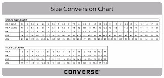 Converse Indonesia Size Chart