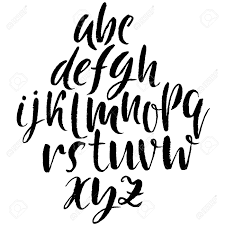 Hand drawn brush style modern calligraphy cursive typeface. Hand Drawn Dry Brush Font Modern Brush Lettering Grunge Style Stock Photo Picture And Royalty Free Image Image 88394259