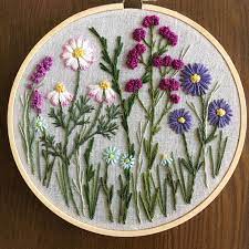 Flora Embroidery Su Instagram Field Of Wildflowers Flower Embroidery Designs Embroidery Embroidery Inspiration