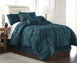 Black And Teal Comforter Set Walmart Chezmoi Collection Sydney 7 Piece Pintuck Pinch Pleat Comforter Set Walmart Com In 2020 Comforter Sets Purple Comforter Comforters