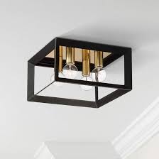 Black And Gold Flush Mount Ceiling Light Possini Euro Gretna 10 W Boxed Black And Gold Ceiling Light 71r68 Lamps Plus Gold Ceiling Light Modern Ceiling Light Gold Ceiling