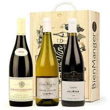 Un coffret vin, le cadeau idéal pour les amateurs d'oenologie. Coffret Bois 3 Vins De Bourgogne Bienmanger Paniers Garnis