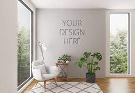 Download Interior Mockup Blank Wall Scene By Hunny Badger Thehungryjpeg Com