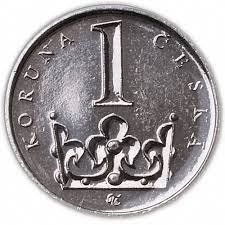 Česká koruna je oficiální měna platná v české republice. Ceske Mince 1 Kc