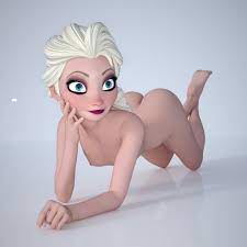 Fichier 3D Elsa allongée nue・Plan à imprimer en 3D à télécharger・Cults